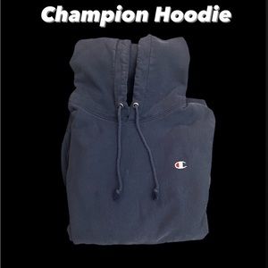 Navy Blue Champion Hoodie